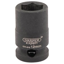 Image of Draper Expert 3/8" Drive Hi-Torq Hexagon Impact Socket Metric 12mm