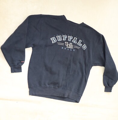 BUFFALO BULLS UNIVERSITY FLEECE  COLLEGE Pullover GR M  Sweatshirt Sweater