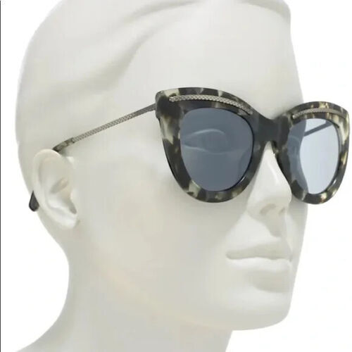 NEW BOTTEGA VENETA SUNGLASSES SILVER WOMEN OVAL EYEWEAR  display picture 1