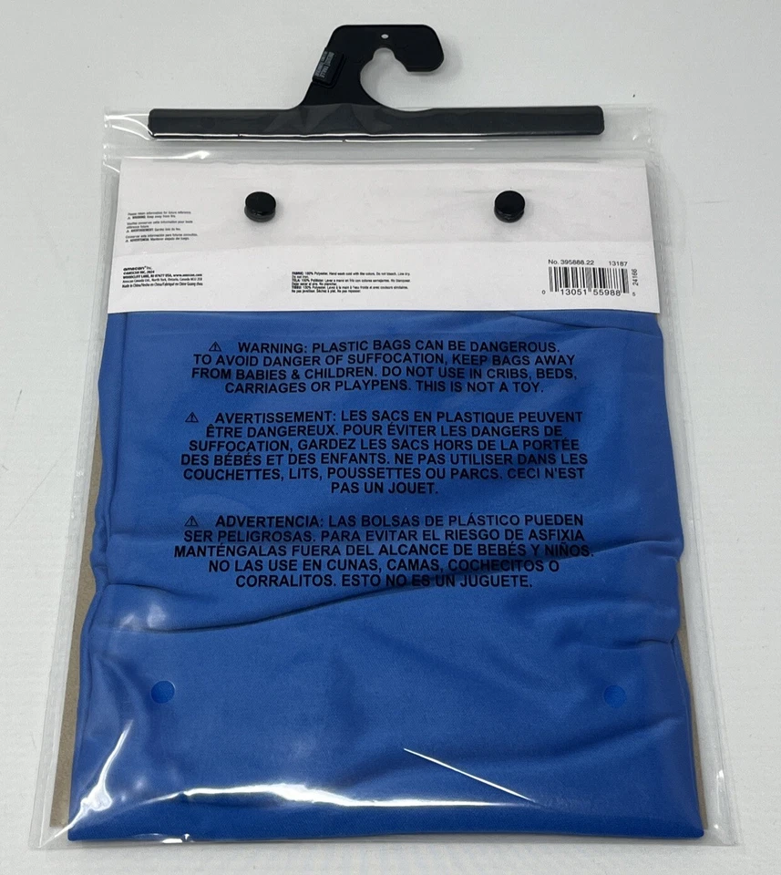 Capa de Disfraz - Se Adapta a Adultos y Niños Talla Única Halloween, Fiestas, Juegos con disfraces Azul Foto 2 de 2