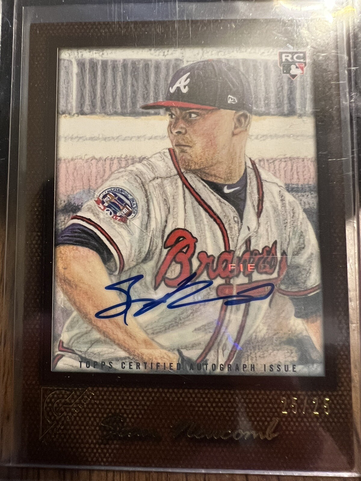 2017 Topps Gallery Sean Newcomb Rookie Autograph #25/25 Braves🔥🔥🔥