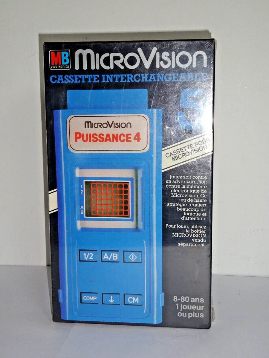 Jeu MicroVision Puissance 4 – Version Boîte Cartouche – MB Electronics 1979 – Testé Et Garanti