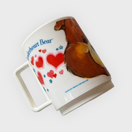 Taza de plástico de colección Care Bear Tenderheart Bear Deka 1985 American Greetings - Imagen 5 de 8