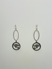 EYE OF HORUS Earrings Stainless  Hook New Egyptian Diety Symbol