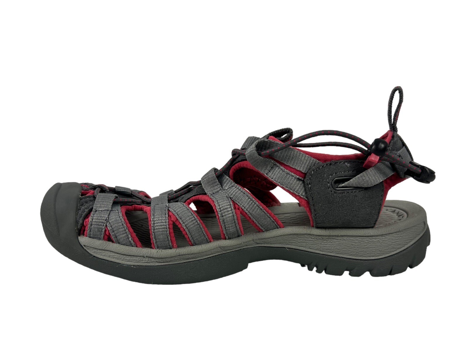 Sandali Keen Whisper punta chiusa impermeabili grigio rosa scarpe da trekking donna 7 usati in ottime condizioni