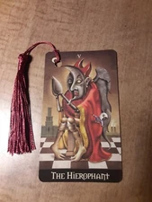 Hierophant- Deviant Tarot Bookmark Oracle Card Art Deck Gift, Purified & Charged