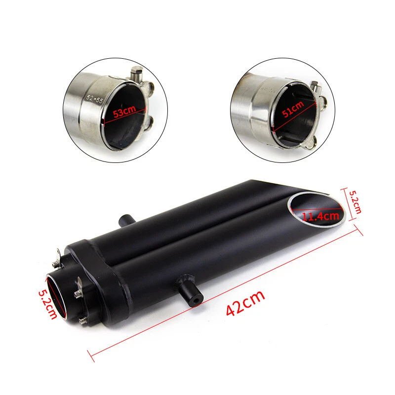 Tubo de escape de enlace medio + silenciador para motocicleta Honda CBR1000RR 2004-2017 Foto 2 de 4