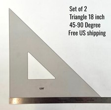 Westcott Professional Triangle 18 inch 45-90 ...