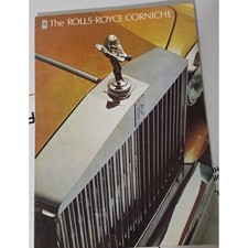 Rolls Royce Corniche Two Door Coupe Convertible Vintage Brochure 1970s