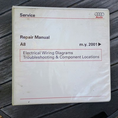 2001 Audi  --  A8 --  Electrical Wiring Diagram Manual Binder 