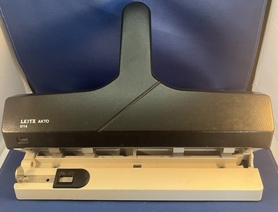 Leitz AKTO #5114 Adjustable Hole Punch, Up To 30 Sheets Adjustable Cutting Heads