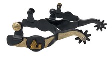 AJ Tack Men's Barrel Racer Spurs with Rowels