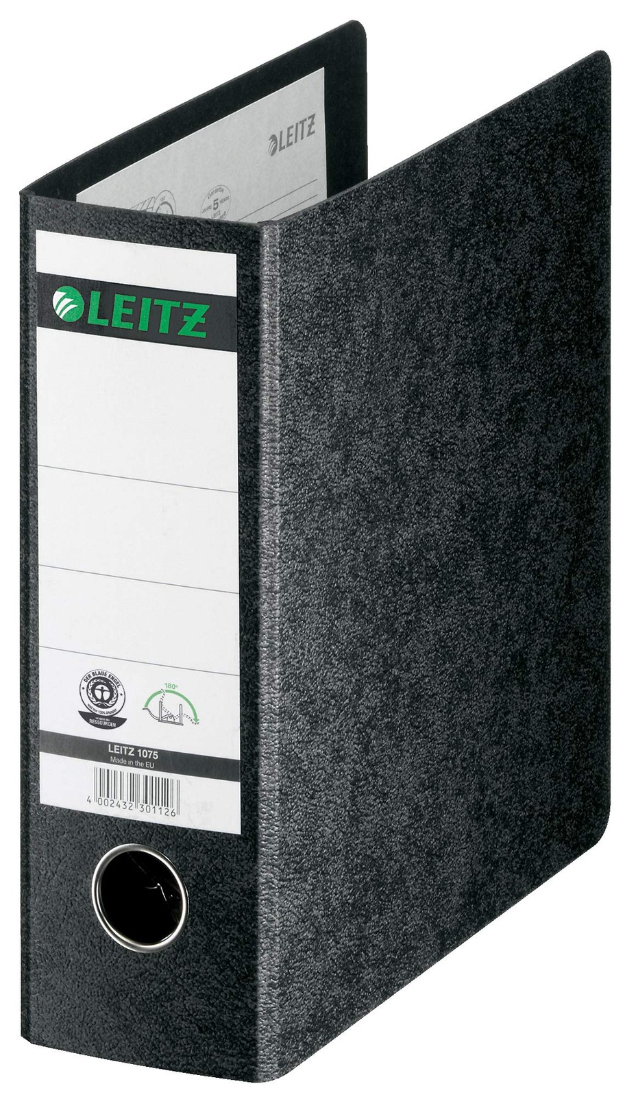 Esselte Leitz 10750000 Card Folder A5 Portrait Width 75 mm with Finger Hole Blac 4690₽