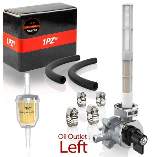 Fuel Vacuum Petcock W/Filter For Honda VTX1300C VTX1300R VTX1300S VTX1300T 04-09