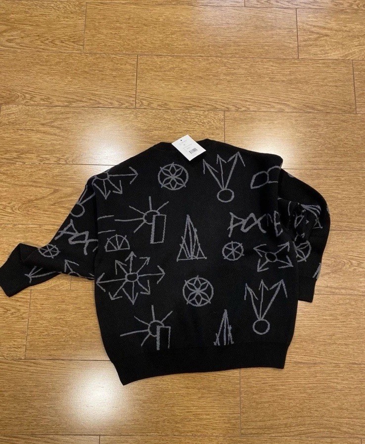 Gosha Rubchinskiy Paccbet Wool Blend Patchwork Knit Sweater Men’s Size Medium image 2