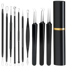 Pimple Popper Tool Kit,10 Pcs Professional Blackhead Remover Comedones Extrac...