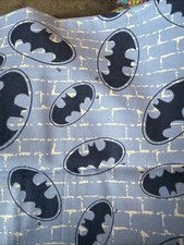 BOUFFANT STYLE SURGICAL Scrub Hat Cap Fun Batman Symbols