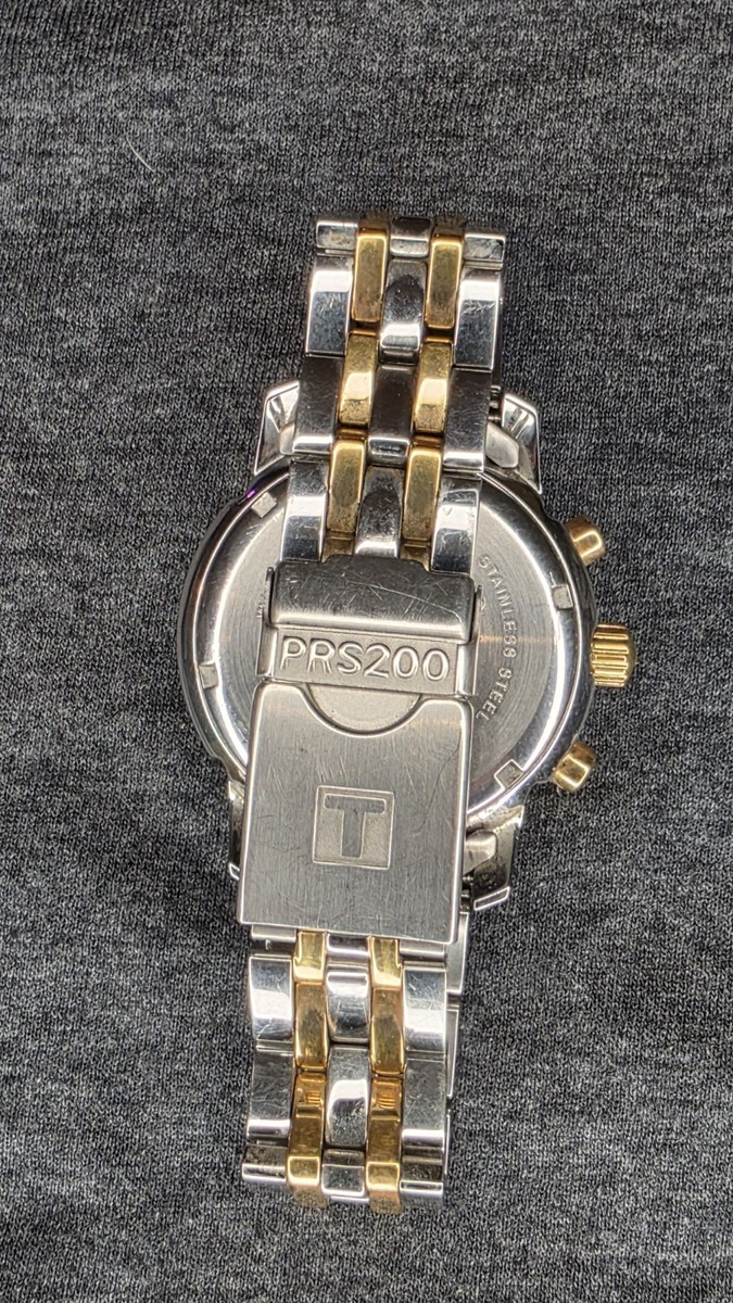 Tissot PRS 200 Men's Black Watch - T362/462 two tone band | eBay
