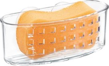 Plastic Sponge Holder Suction Cups Ideal Kitchen Sinks Bathroom Organization