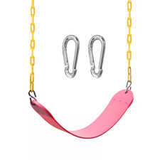 Heavy Duty Swing Seat with 66 In. Chain and Snap Hooks Accessories for Kids Outd
