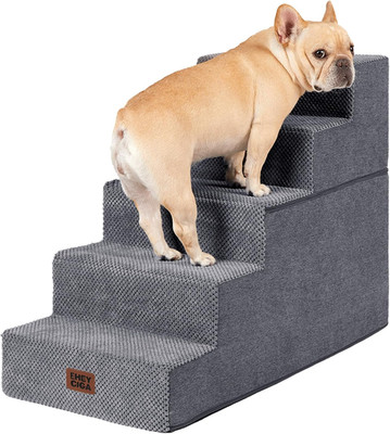 Dog Stairs for High Bed 22.5'' H, 5-Step Dog Steps for Bed, Pet Steps for Small D