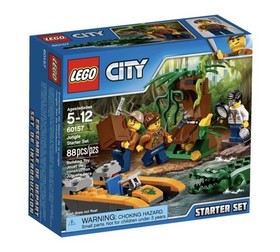 LEGO City Jungle Starter Set 60157 100% Complete Set Boat Crocodile