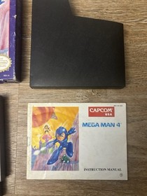 Mega Man 4 - Nintendo NES - Complete In Box (CiB) Manual Foam Cart Very Clean