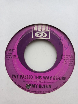 I've Passed This Way Before By Jimmy Ruffin Soul/Motown/Northern Soul