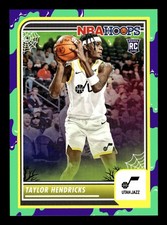 2023-2024 PANINI HAUNTED HOOPS #222 TAYLOR HENDRICKS SLIME PARALLEL RC