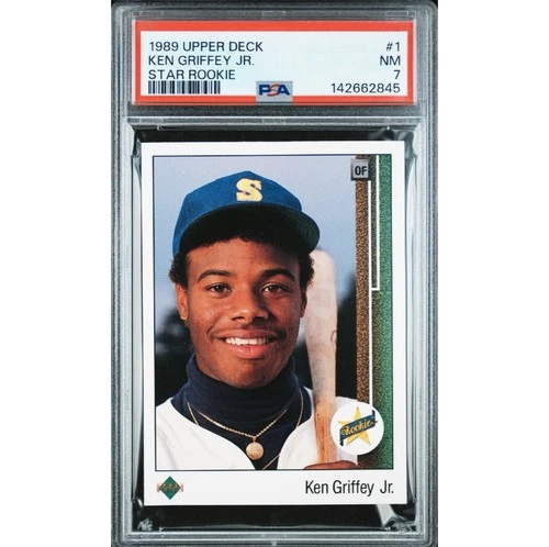 1989 Upper Deck Ken Griffey Jr. Star Rookie #1 Seattle Mariners PSA 7 (Baseball)
