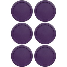 Replacement Lids for Pyrex 1-CUP Storage Cover 4" Bowl 7202-PC Purple 6 pcs 