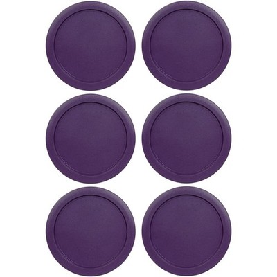 Replacement Lids for Pyrex 1-CUP Storage Cover 4'' Bowl 7202-PC Purple (6 pcs)