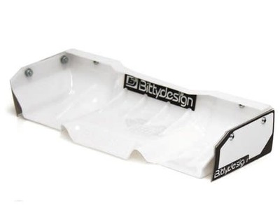 BDYW8-ZEF-W  Bittydesign ''Zefirus'' Lexan 1/8 Buggy & Truggy Wing (White)