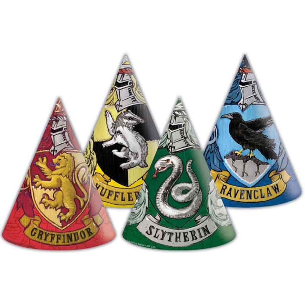 Rubies 6 Harry Potter Cardboard Party Hats - Image 2