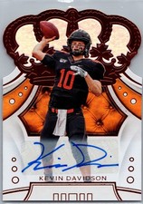 2020 Panini Draft Picks #58 Kevin Davidson Crown Royale Signatures