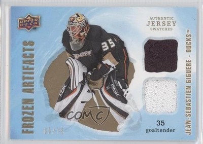 2008 Artifacts Frozen Jersey Dual Gold 4/75 Jean-Sebastien Giguere #FAD-JG 0a1