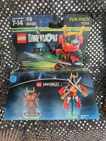 LEGO Dimensions Chima Laval and Ninjago Nya Character Fun Packs 71222/71216