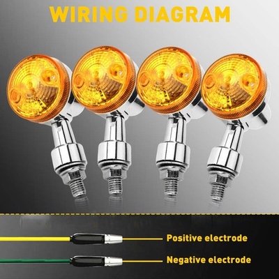 #ad 4X Motorcycle Turn Signals Blinker Light For Honda Kawasaki High brightness NEW $13.99