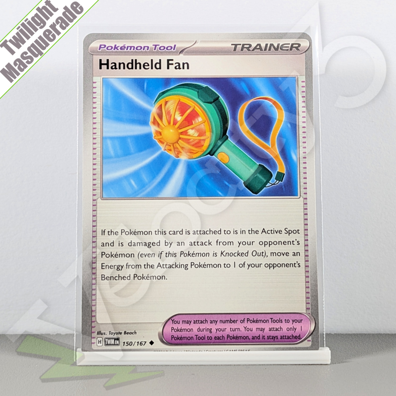 Pokemon TCG Tool Card - Handheld Fan 150/167 | Twilight Masquerade (2024) TWM