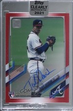 2021 Topps Clearly Authentic Auto Red /50 Tucker Davidson #CAA-TD Auto 1q7