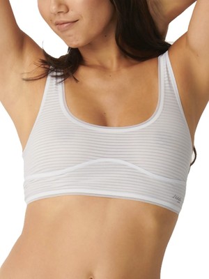 S (10) Sloggi Bralette Ever Fresh Plus Bra Crop Top Non Padded Soft Cup Lingerie