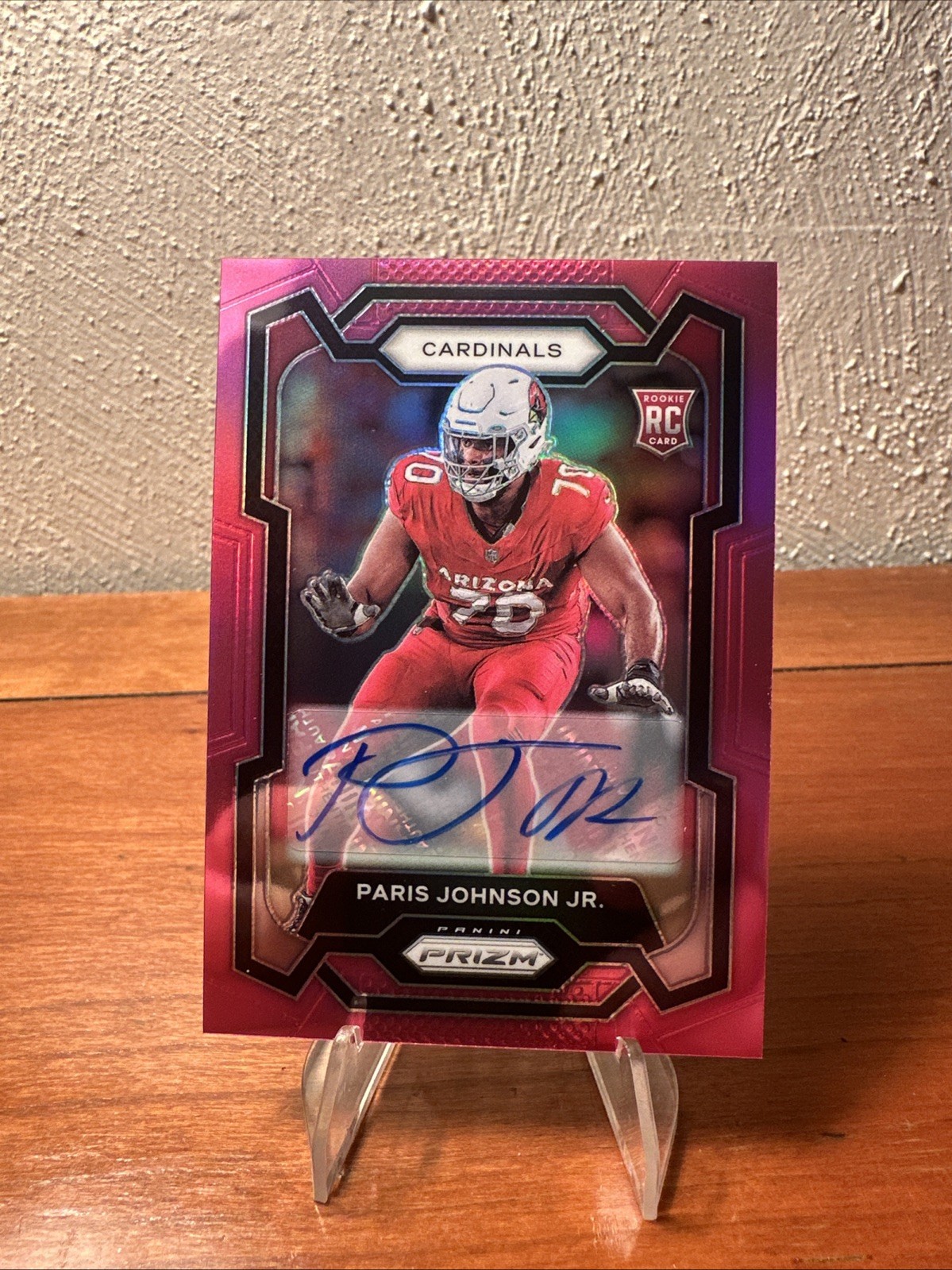 2023 Panini Prizm -Rookies Paris Johnson Jr. #304 Pink Prizm Autographs (AU, RC)