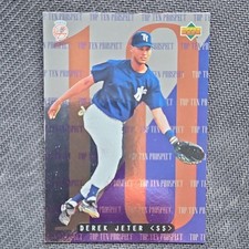 Upper Deck 1994 Top Ten Prospect Derek Jeter #1/10 Yankees Checklist Insert