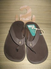 OluKai Ohana Dk. Java/Dk. Java women's sandals. Sz. 11. New with tags