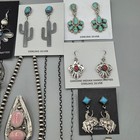 Sterling Navajo Jewelry Lot Turquoise Spiny Conch 16pc Native American Southwest — photo 6