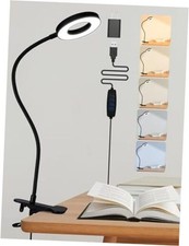 Clip on Lamp,5 Colors 10 Brightness LED Desk Lamp with Clamp,550lm Bright Clip
