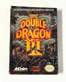 Double Dragon III: The Sacred Stones (Nintendo NES, 1991) con Manual y Caja