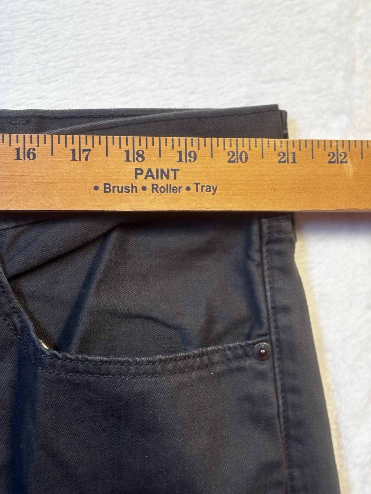 Levi’s 505 White Tab Jeans Men’s 42x29 Black Straight Rare Zip Classic Fit image 5