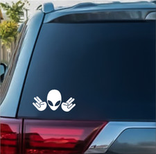 Shocker Alien Vinly Jdm Car Window Decal Sticker- Free Ship