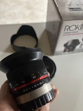 Rokinon 12mm F/2 High Speed Ultra Wide Angle Lens For Fujifilm Camera - Black